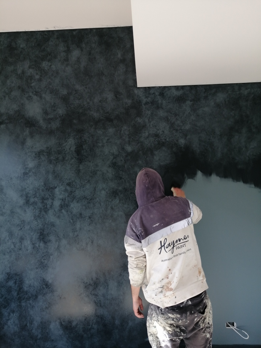 Finished feature wall painting project in Canberra