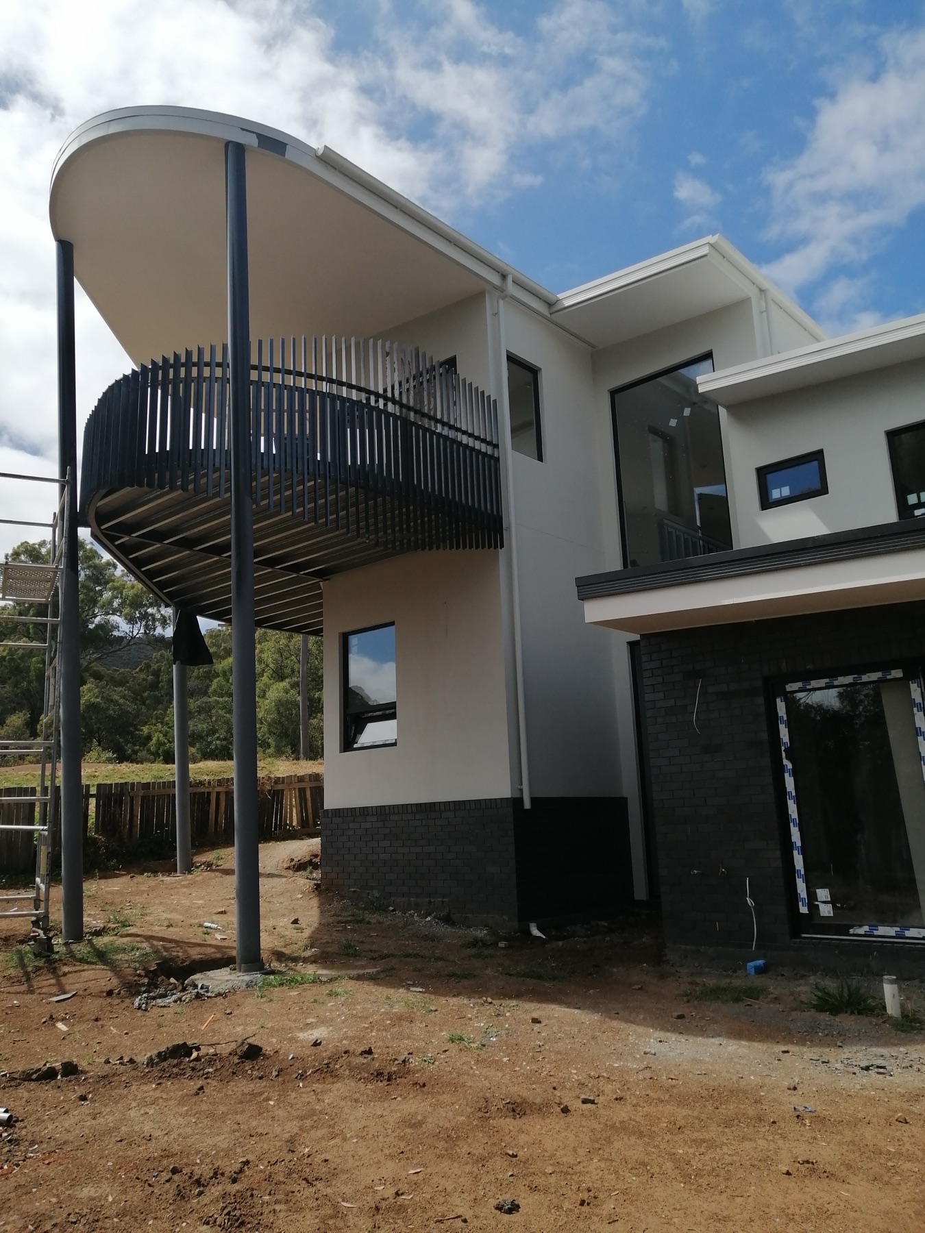 Painted commercial columns and common-area surfaces